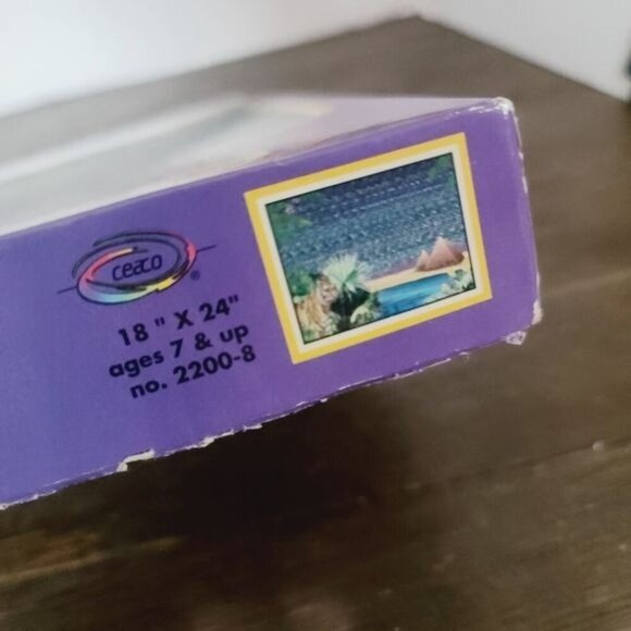 Vintage 90s 1994 Magic Eye 3-D Illusions 550 Piece Jigsaw Puzzle Ceaco no 2200-8 - Picture 6 of 11